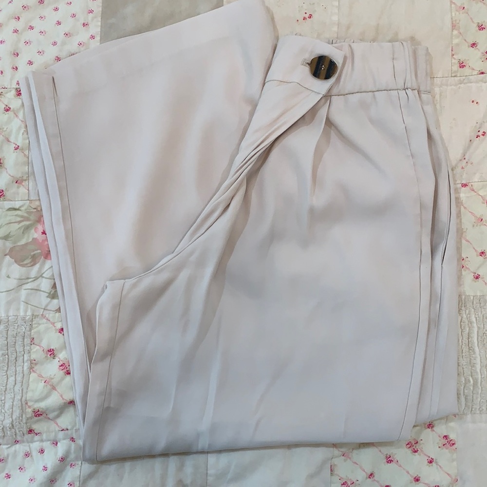 Zara Wide Leg Cropped Pants